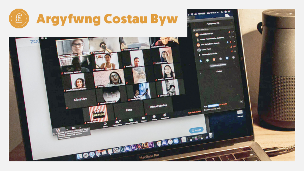 Tai Tarian yn greadigol wrth rannu cyngor arian gyda thenantiaid