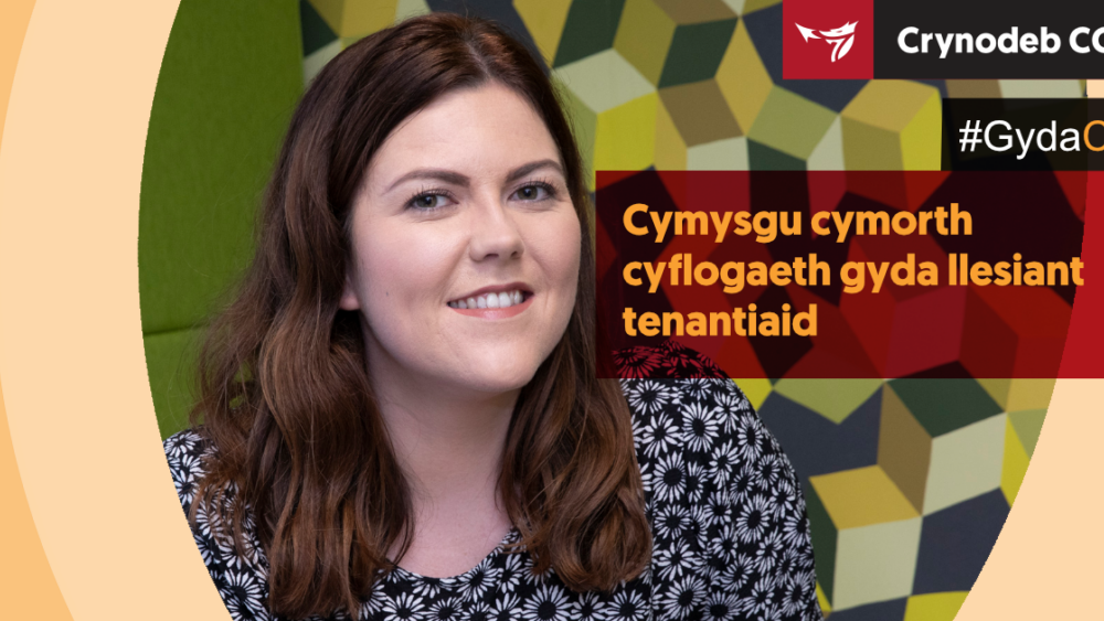 Cymysgu cymorth cyflogaeth gyda llesiant tenantiaid